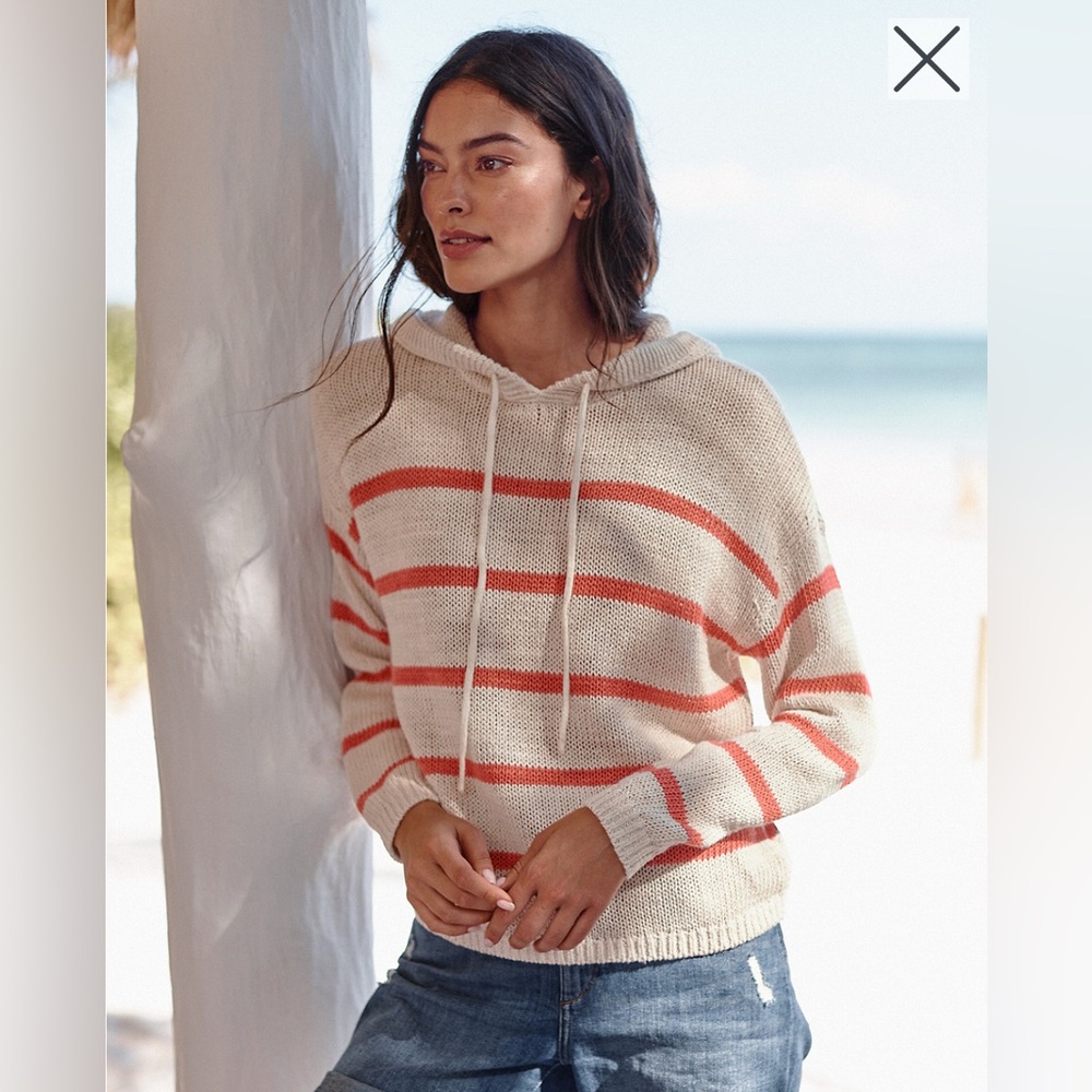 Garnett Hill Small Easy Linen & Organic-Cotton Beach Sweater